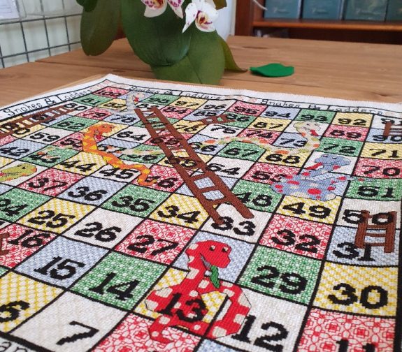 Stitch-your-Own Snakes & Ladders