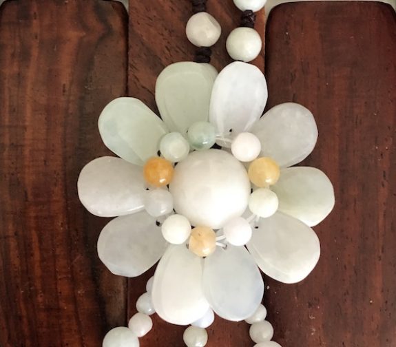 Jade Sunflower Necklace